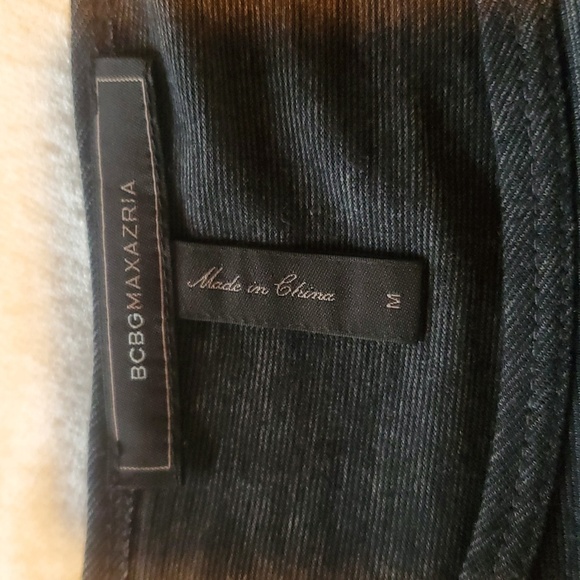 BCBGMaxazria Sheer Black Lane Contrasting Long Sleeve Sz. M Top Tunic - Picture 11 of 11